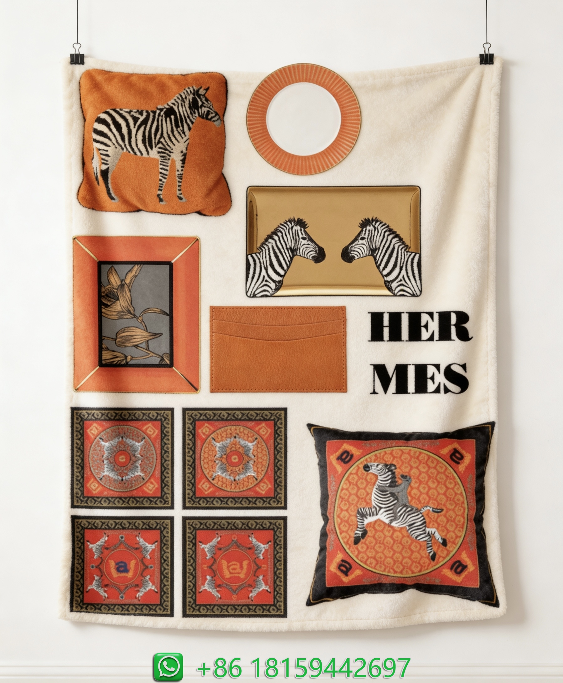 Hermes Throw Blankets